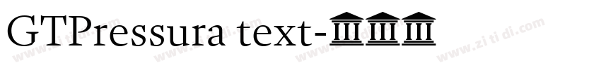 GTPressura text字体转换 GTPressura text字体转换